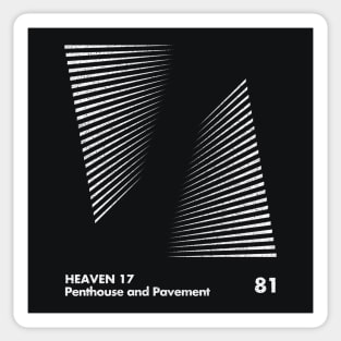 Heaven 17 / Minimal Graphic Design Tribute Art Sticker